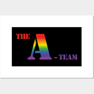 The A-Team Logo (rainbow effect) Posters and Art